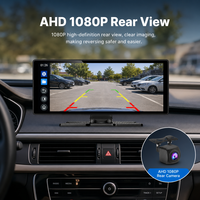 Écran CarPlay sans fil portable 10,26 pouces, écran de voiture Android Auto avec caméra de recul AHD, navigation PND