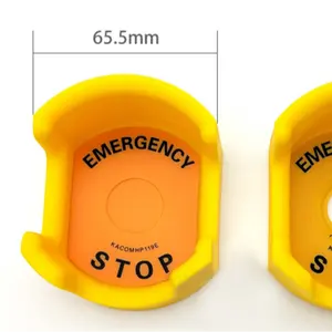 EMERGENCY STOP SWITCH WITH PROTECTIVE COVER plastic item customized ,plastic moulding