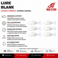 Échantillon Gratuit Prêt à Expédier Leurre Articulé Multi-Joints de 10 cm, Corps Vierge en Plastique Dur Non Peint pour la Pêche à la Traîne, Vente en Gros