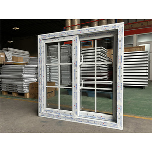 Phong cách Pháp khu dân cư PVC Windows đôi cửa sổ cửa sổ uPVC cửa sổ trượt - Product Image 2