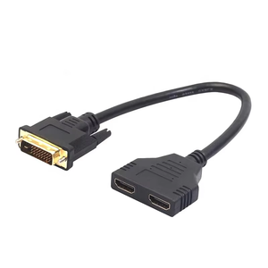 Xput <span class=keywords><strong>DVI</strong></span> Để 2 Cách HDMI <span class=keywords><strong>Splitter</strong></span> Video Cable <span class=keywords><strong>Adapter</strong></span> Hai Chiều <span class=keywords><strong>DVI</strong></span> Để Dual HDMI Y <span class=keywords><strong>Splitter</strong></span> <span class=keywords><strong>Adapter</strong></span> - Product Image 2