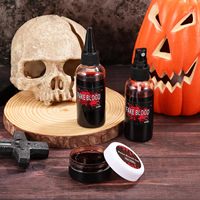 Halloween lavable Vampire sang éclaboussures maquillage réaliste comestible faux sang Gel pour vêtements bouche yeux Zombie effets spéciaux