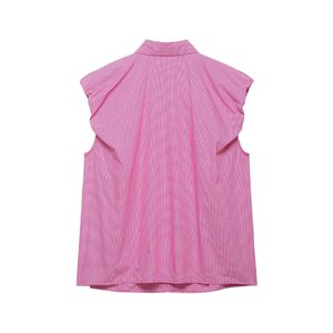 ZEVITY Camicia da donna con maniche a sbuffo e stampa a righe, <span class=keywords><strong>elegante</strong></span>, estiva, casual, slim, chic, chemise - Product Image 5