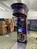 Machine de jeu d'arcade de boxe Punch à pièces pour divertissement intérieur en fibre de verre durable pour centres de jeux