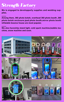 Machine Arc Numérique IA Portable en Bois pour Événements, Cabine Photo Miroir Selfie avec Appareil Photo et Imprimante