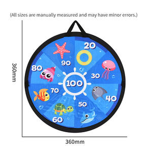 Support de basket-ball suspendu 2 en 1 Jouets pliants en tissu Jeu de fléchettes avec pompe de basket-ball Jeu de sport intérieur et extérieur - Product Image 4