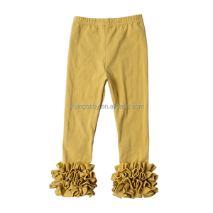 Leggings en coton de couleur unie avec style doux pour les adolescentes, les enfants et les enfants de grande taille Vente en gros du fabricant - Product Image 3