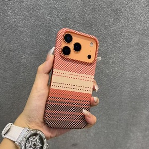 Nueva Funda Magnética de Aramida para <span class=keywords><strong>iPhone</strong></span> 18 Pro Max, Textura de Fibra de Carbono, Ultra Delgada, Protección Semi-Envolvente, Alta Calidad, Venta al Por Mayor - Product Image 2