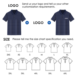 Оптовые мужские модные поло с полосками, хит продаж, высокое качество, новейший дизайн с карманами для мужчин - Product Image 3