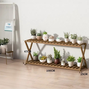 <span class=keywords><strong>Support</strong></span> de <span class=keywords><strong>pot</strong></span> de fleurs en bois à 2 niveaux <span class=keywords><strong>pour</strong></span> <span class=keywords><strong>balcon</strong></span> extérieur, table, banc, étagère de rangement intérieure, <span class=keywords><strong>support</strong></span> de plante en bambou <span class=keywords><strong>pour</strong></span> salon - Product Image 4