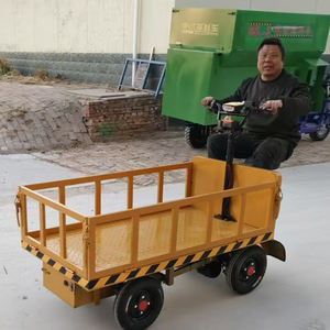 Chariot à plateau plat multifonctionnel électrique à haute capacité de charge, nouvelle technologie, vente en gros d'usine automatique, chariot à outils de jardin - Product Image 3