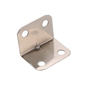 L-Shaped Steel Corner <b>Bracket</b> 23x23x31mm <b>Silver</b> Furniture Connector Angle Iron Hardware Accessory Universal Joint Fixing - Product Image 1