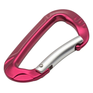 Mosquetón de Aluminio Anodizado Tipo D de 12KN Personalizado al por Mayor, Gancho de Escalada con Cierre Rápido - Product Image 3