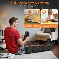 Bottes de massage à compression d'air sans fil pour la récupération des jambes, 5 zones, 6 modes, 8 niveaux de pression, écran LCD, rechargeables