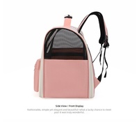 Sac à dos de transport pour animaux de compagnie imperméable Hello Cat, sac de voyage avec fenêtre transparente, ventilation en maille, portable et mignon pour chats et petits chiens