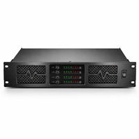 Amplificateur de puissance numérique professionnel exclusif transfrontalier, pure finale de puissance, deux à quatre canaux, haute puissance 1400W, en aluminium métallique