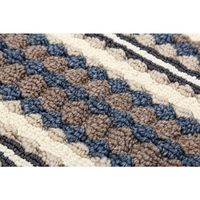 Tapis en polypropylène à boucles touffetées rayées, antidérapant, résistant à l'usure, multicolores, pour salon, chambre, couloir