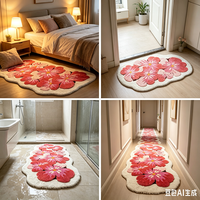 Tapis de sol insonorisant Blanket Warehouse Pink Mirror Pocahonty pour usage domestique, chambre à coucher, coiffeuse, salon, chambre d'enfant