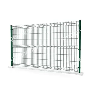 Good quality Powder coating 3d Curved welded wire mesh fence for garden