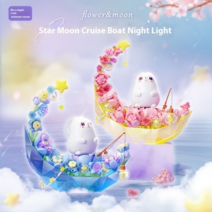 Set de Bloques de Construcción Moonlight Society 804258-59, Juguete de Plástico para Niñas, Luz Nocturna, Regalo de Cumpleaños, Juguete de Ensueño - Product Image 3