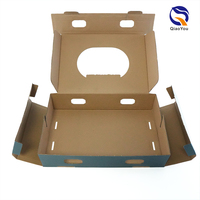 Caja de Cartón Corrugado Práctica con Ventana Transparente y Corte Personalizado para Frutas y Verduras
