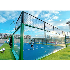 Manufacturer Simple Assemble Customized Heavy Load Windproof Galvanized Steel Panoramic Padel Tennis Court <b>Fence</b> - Product Image 4