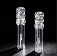 Tube en plastique vide pour cosmétiques, contenant de brillant à lèvres en silicone transparent de 3,5 ml, prix promotionnel, marque privée