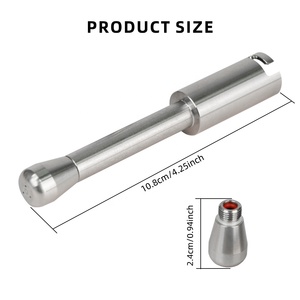 1 ensemble de buses à vapeur en acier inoxydable compatibles avec les modèles <span class=keywords><strong>Delonghi</strong></span> EC685, embout de remplacement pour buse à mousse de lait et buse à vapeur - Product Image 3