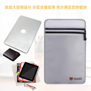 Fireproof <b>Document</b> <b>Bag</b> 38x28cm Double Zipper Home Office Use - Product Image 4