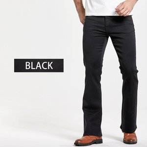 Venta al por mayor ligeramente acampanado Slim Fit famoso pantalones desgastados estiramiento versión suelta Denim Plus Size Brand Jeans de hombre - Product Image 5