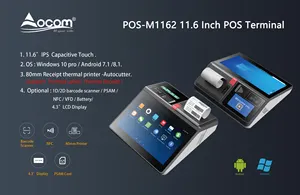 11,6-Zoll-Desktop-Touchscreen Windows Android Pos System Kassierer mit Drucker