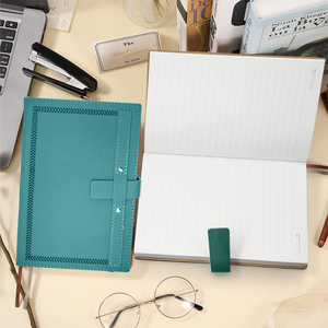 Journal relié en cuir PU haut de gamme personnalisé pour les entreprises avec boucle magnétique 100 feuilles format A5 - Product Image 2