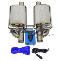 Silencieux d'échappement DEX Valvetronic universel avec valve, en acier inoxydable, kit de commande d'échappement à valve sous vide