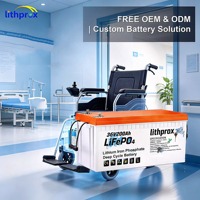 Batterie au lithium LiFePO4 de qualité A 36V200AH pour scooter, taux de décharge élevé, installation facile pour scooter de mobilité, UN38.3 CE RoHS MSDS