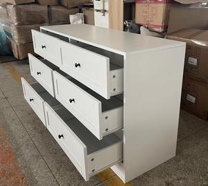 Современный дуб белый 6 ящиков нагрудный шкаф спальня комод деревянный шкаф для гостиной комод - Product Image 3