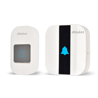 Aibont-Kit de timbre de puerta Dingdong a prueba de agua, rango de 1000 pies, inalámbrico, moderno, garantía de 3 años, 52 campanas, 5 niveles de volumen