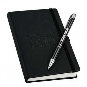 Wholesale <b>Notebook</b> Custom Promotional A5 Business <b>Lined</b> Journals <b>Notebook</b> PU Leather Hardcover Diary <b>Notebooks</b> With Logo - Product Image 1