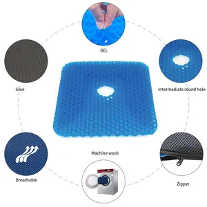 Wholesale Comfort Soft Honeycomb Gel Seat Cushion Gel Sitter For Office Chair Car Seat