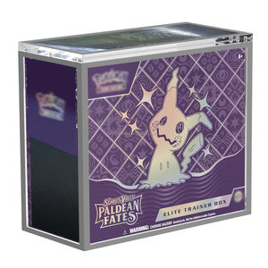 Boîtier acrylique gris pour cartes Pokémon, protection UV à 99 %, boîte d'entraînement Elite, étui de présentation à aimant puissant, coque de collection TCG - Product Image 1