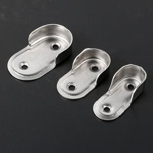 Zinc Alloy <b>Wardrobe</b> <b>Hanging</b> Rod Bracket Wall Mount Non Detachable Clothes Support Hardware Accessory - Product Image 3