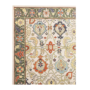 Luxury Modern Floral Wool Hand <b>Tufted</b> <b>Rug</b> Handmade Non-Slip Washable Customizable Size & Design India - Product Image 5