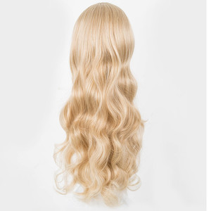 Peluca de <span class=keywords><strong>Cabello</strong></span> Largo y Rizado Natural de 70 cm para Mujeres Europeas y Americanas, con Raya al Medio, <span class=keywords><strong>Ondulado</strong></span>, Color Marrón, para Toda la Cabeza - Product Image 1