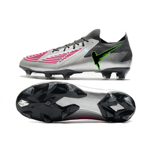 Chaussures de football classiques respirantes pour hommes, à lacets, à cheville basse, <span class=keywords><strong>Predator</strong></span> Mania 22 FG, argent et rose, qualité supérieure, hiver et été - Product Image 2