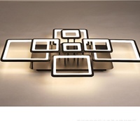 Plafonnier LED géométrique moderne, luminaire encastré, fabricant OEM ODM pour chambre à coucher, salon, éclairage intérieur