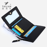 Dompet kulit wanita Mini mewah, dompet kulit wanita Mini, portabel dan minimalis dengan panjang pendek