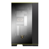Boîtier PC Lian Li O11D EVO RGB Lamborghini avec écran LCD 5 pouces, fibre de carbone, E-ATX, boîtier PC de jeu Full Tower, boîtier PC en alliage d'aluminium, RGB
