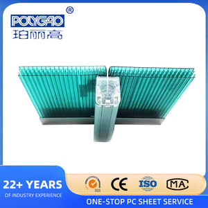 Ventas de fábrica <span class=keywords><strong>Danpalon</strong></span> Bloqueo en U Fachada de policarbonato Panel en forma de U Panel de cortina Empalme de pared Panel de luz solar - Product Image 3