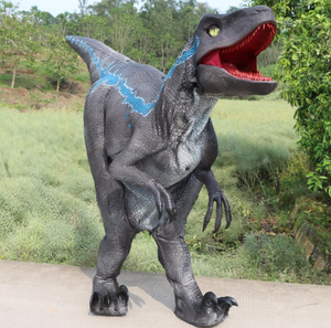 Costume de dinosaure Velociraptor réaliste personnalisé pour adultes, pour spectacle, tenue de dinosaure <span class=keywords><strong>Raptor</strong></span> de <span class=keywords><strong>Jurassic</strong></span> World pour parc d'aventure - Product Image 3