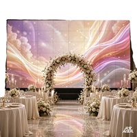 Écran LED de location intérieur/extérieur P2.976, panneau mural vidéo LED portable pour stand de salon professionnel