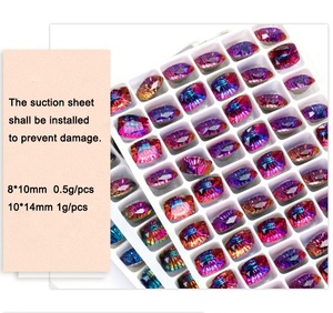 המילניום זכוכית קריסטל באיכות גבוהה rhinestone 3D צבע 13 צבע 12 פנים מוחמא 12 צבעים עבור אמנות ציפורניים רופפים - Product Image 5